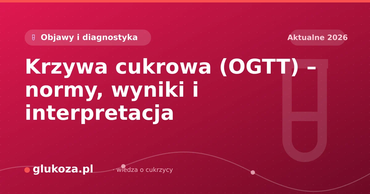 Krzywa cukrowa (OGTT) – normy, wyniki i interpretacja